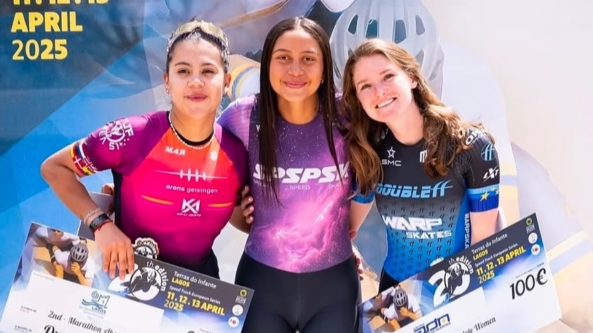 Martina Pita se llevó plata en el Maratón de Patinaje en Lagos