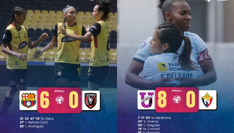 erró la fecha 16 de la Superliga Femenina de Ecuador con 24 goles, invictas que no sueltan la cima y una tabla que sigue sin cambios en los primeros puestos.